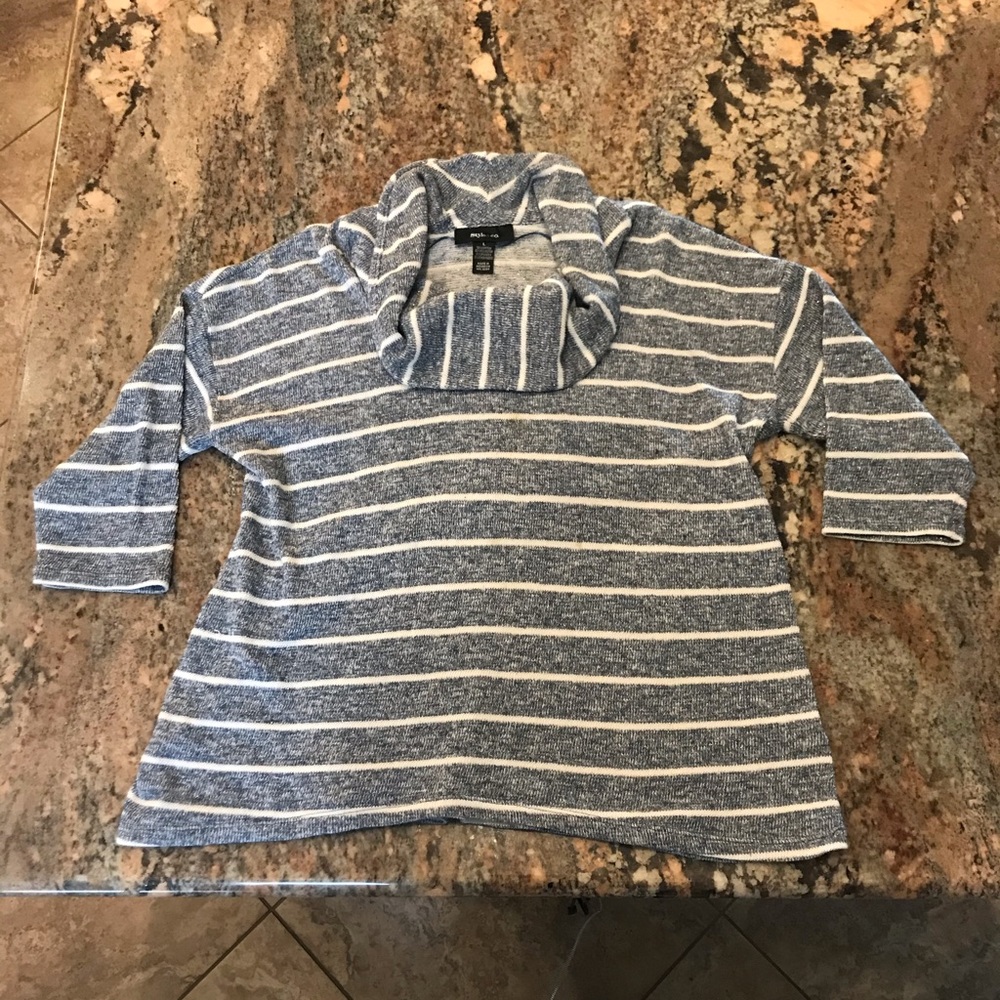 Women’s Striped Cowl Neck Sweater